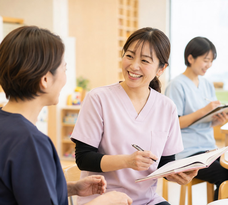 こんな働き方ができます パート・非常勤で働く 社会福祉法人 立葵会 岐阜県瑞穂市「タチアオイの教室」