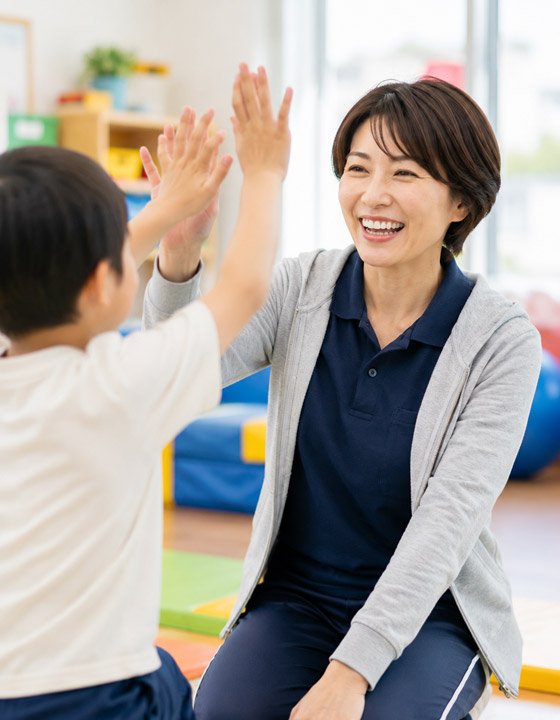 先輩インタビュー 指導員Cさん 社会福祉法人 立葵会 岐阜県瑞穂市「タチアオイの教室」