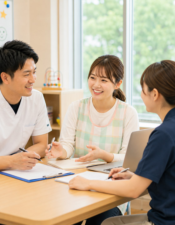 先輩インタビュー 保育士Bさん 時短勤務について 社会福祉法人 立葵会 岐阜県瑞穂市「タチアオイの教室」