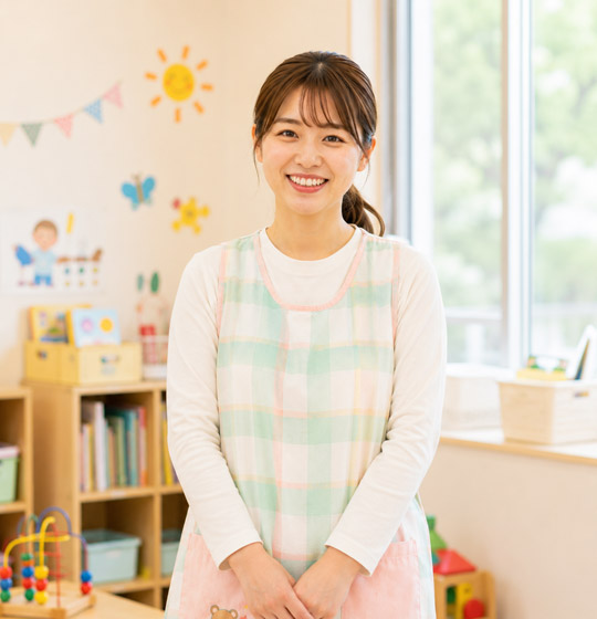 先輩インタビュー 保育士Bさん 転職を考えている方へ 社会福祉法人 立葵会 岐阜県瑞穂市「タチアオイの教室」