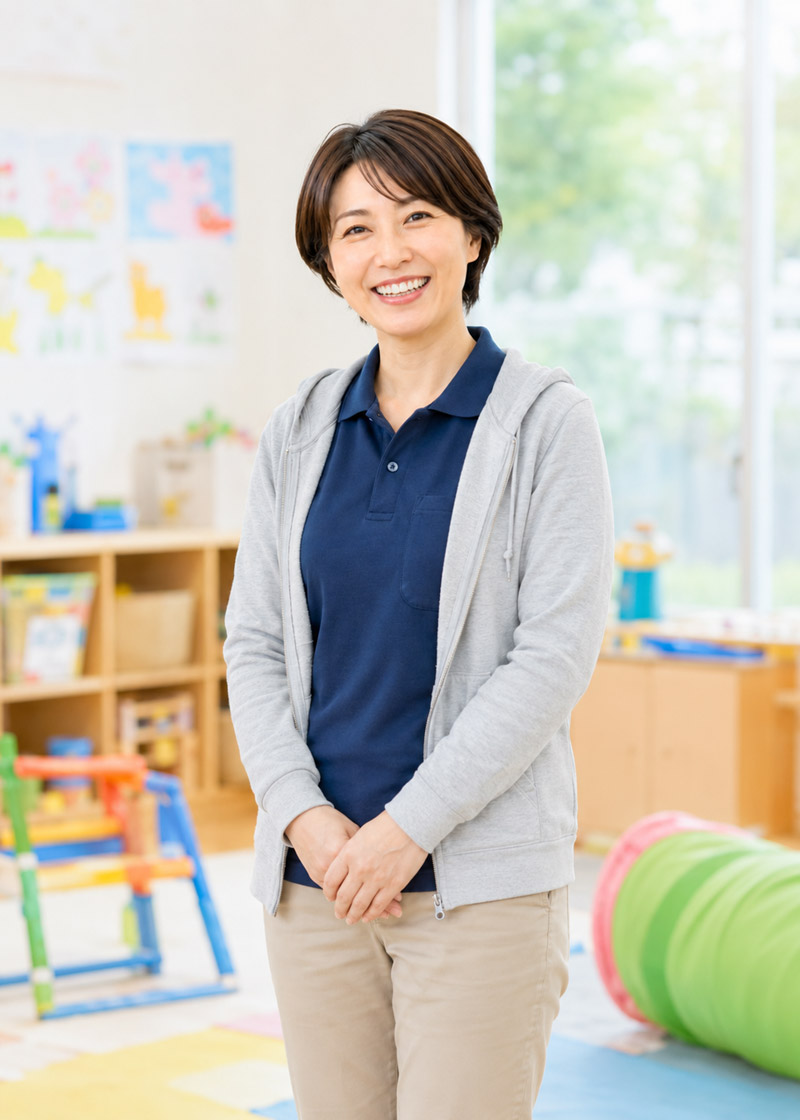 先輩インタビュー 指導員Cさん 社会福祉法人 立葵会 岐阜県瑞穂市「タチアオイの教室」