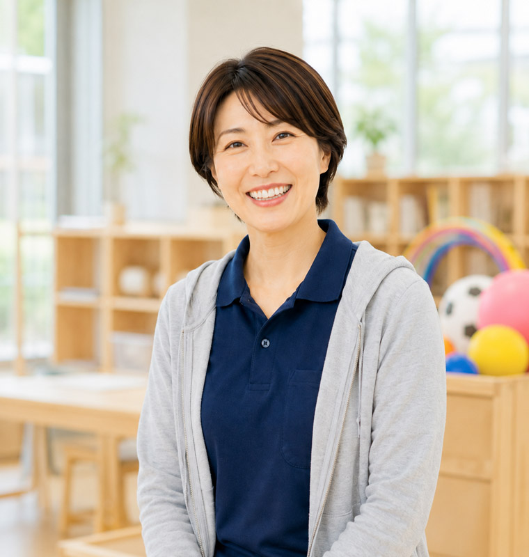 先輩インタビュー 指導員Cさん 社会福祉法人 立葵会 岐阜県瑞穂市「タチアオイの教室」