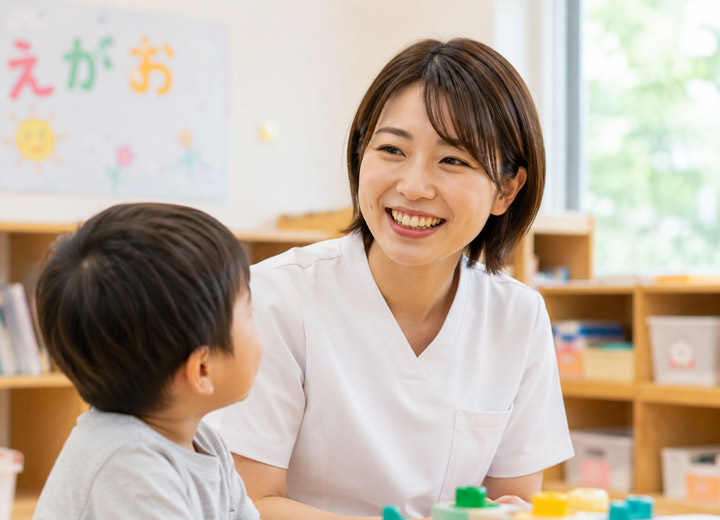 看護師スタッフの声 訪問看護より転職 社会福祉法人 立葵会 岐阜県瑞穂市「タチアオイの教室」