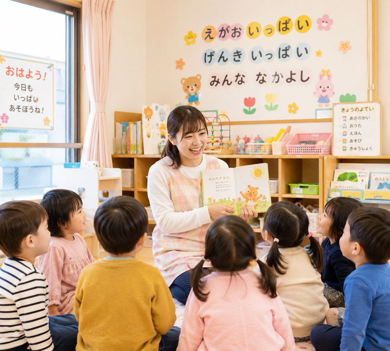 育士の1日の流れ 社会福祉法人 立葵会 岐阜県瑞穂市「タチアオイの教室」