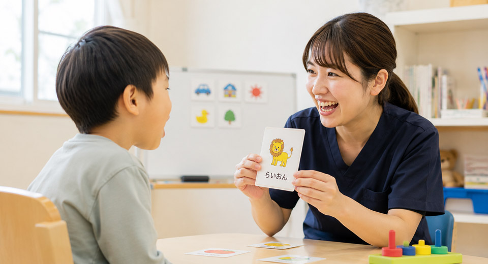 言語聴覚士の仕事内容　立葵会　岐阜県瑞穂市「タチアオイの教室」