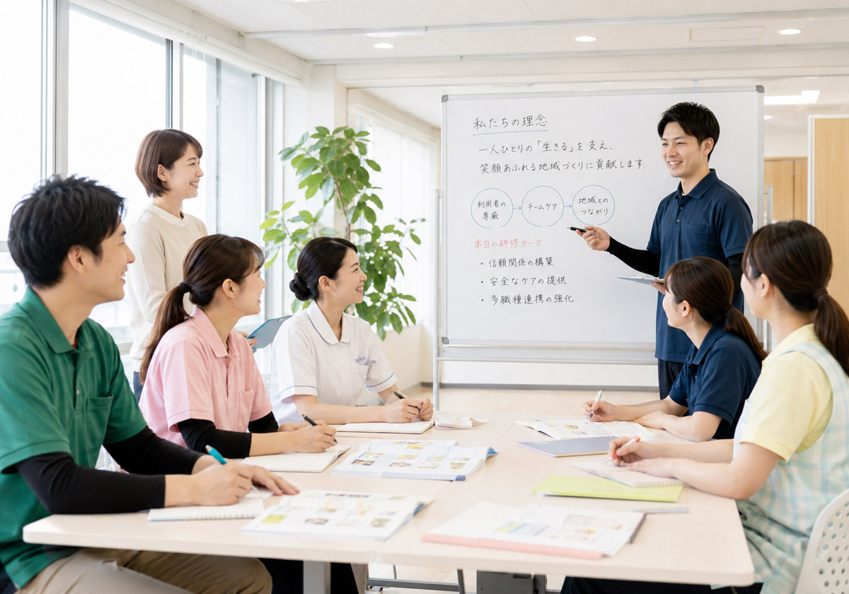 研修制度 社会福祉法人 立葵会 岐阜県瑞穂市「タチアオイの教室」