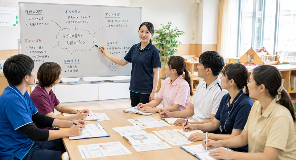 所内定期勉強会 多職種合同勉強会 社会福祉法人 立葵会 岐阜県瑞穂市「タチアオイの教室」