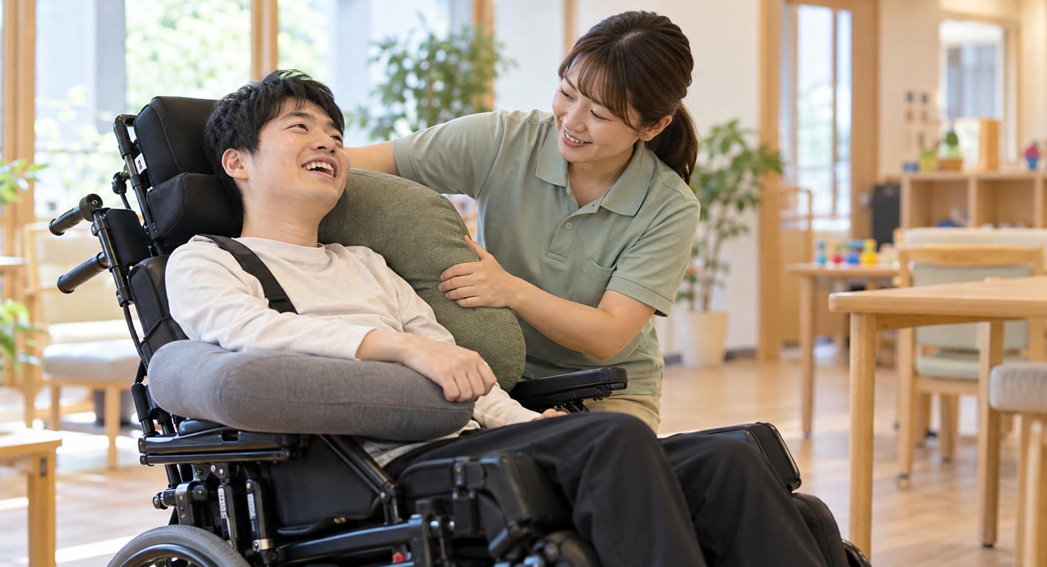 仕事内容 移乗・姿勢づくり 介護士 立葵の杜