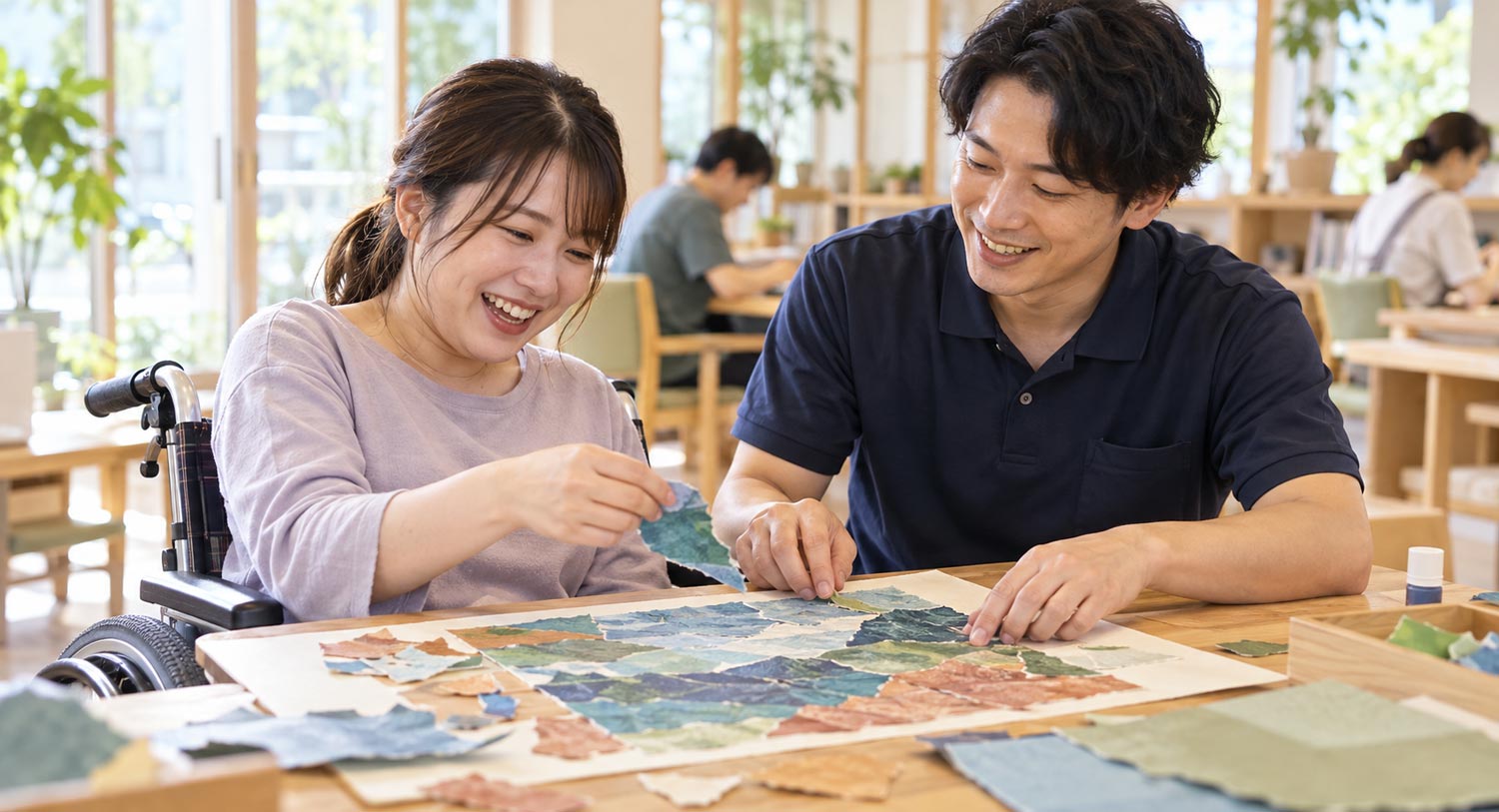仕事内容 創作・余暇活動 介護士 立葵の杜