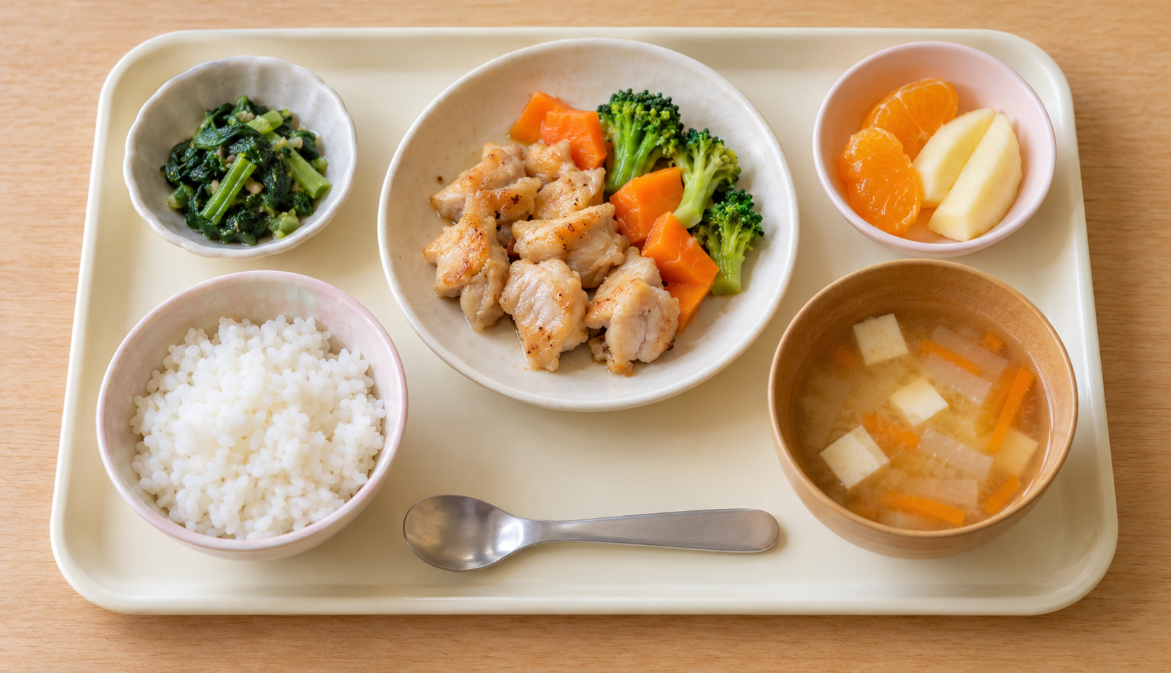 手作り給食の様子　児童発達支援 立葵の教室　社会福祉法人 立葵会　岐阜県瑞穂市