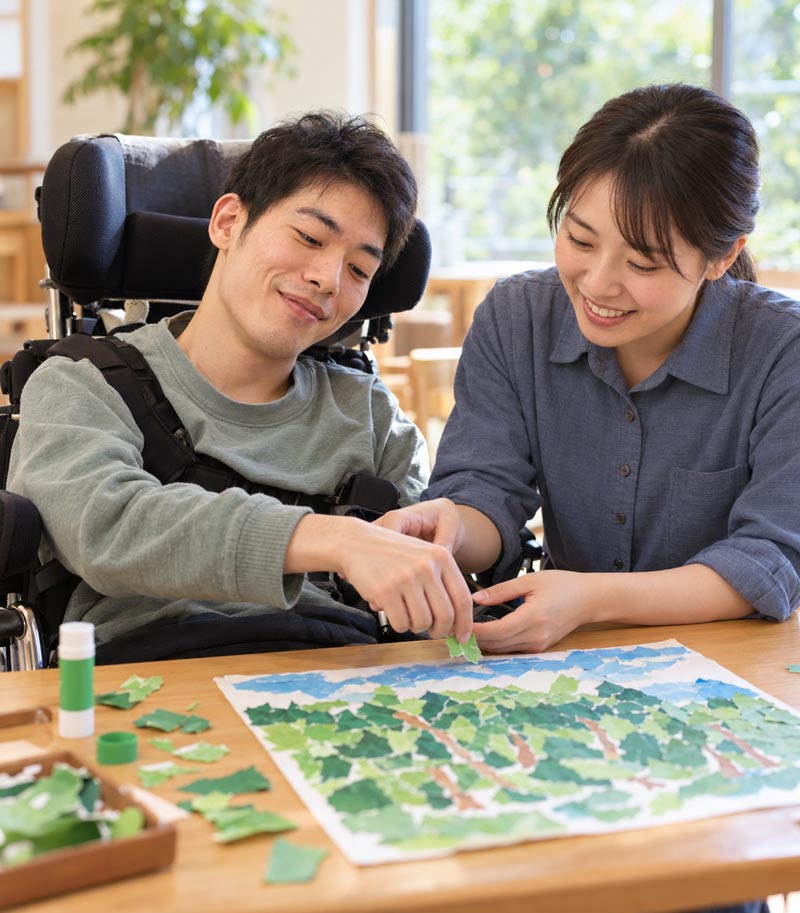 生活介護　創作・余暇活動　立葵の杜